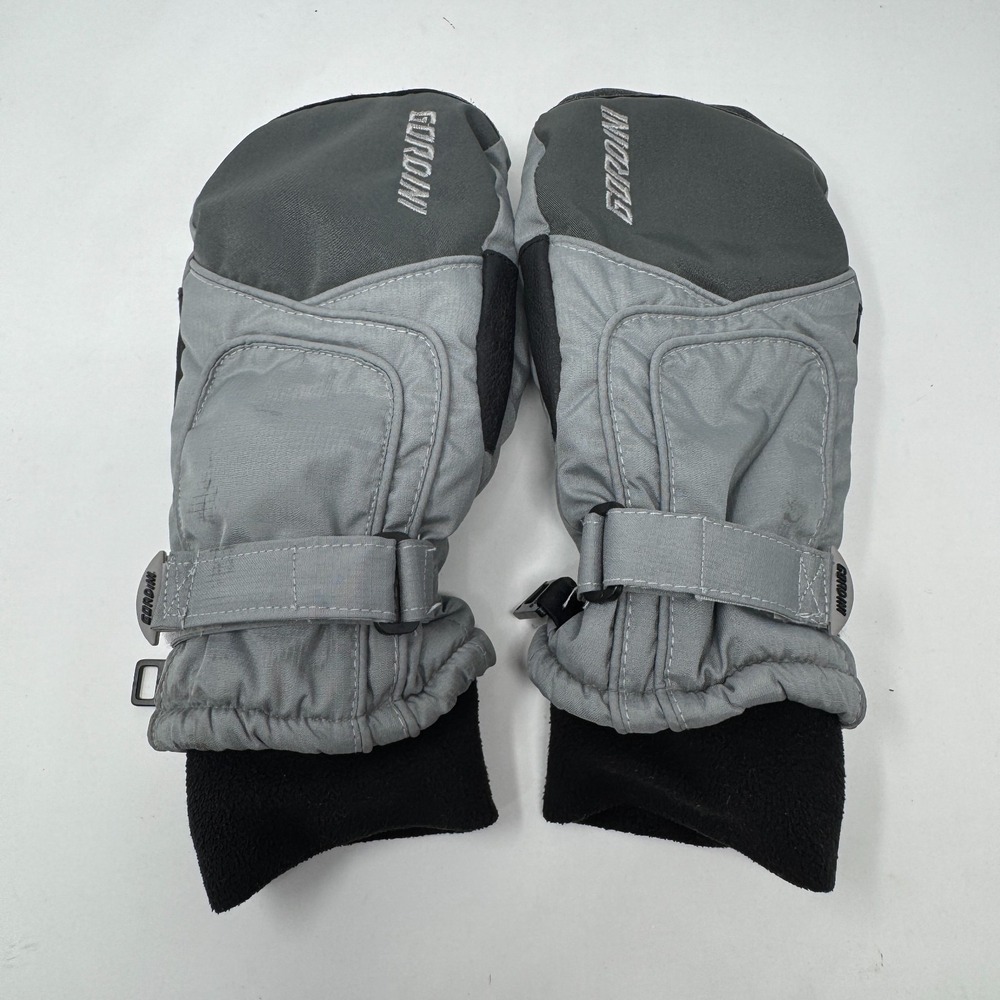 Gordini Winter Mittens Ski Snow Gray and Black Youth Size XL